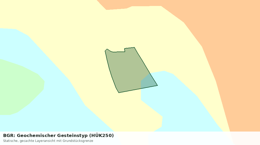 Statische Kartenansicht: BGR: Geochemischer Gesteinstyp (HÜK250)