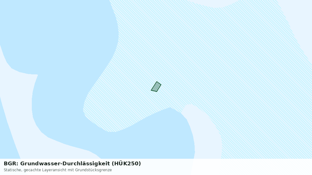 Statische Kartenansicht: BGR: Grundwasser-Durchlässigkeit (HÜK250)