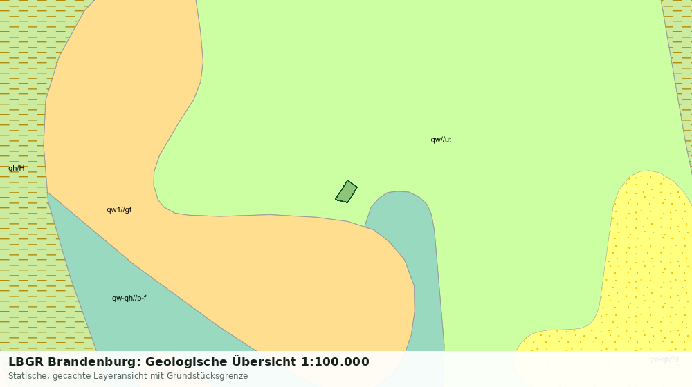 Statische Kartenansicht: LBGR Brandenburg: Geologische Übersicht 1:100.000