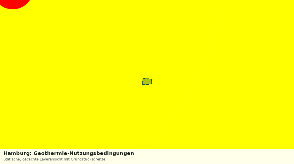 Statische Kartenansicht: Hamburg: Geothermie-Nutzungsbedingungen