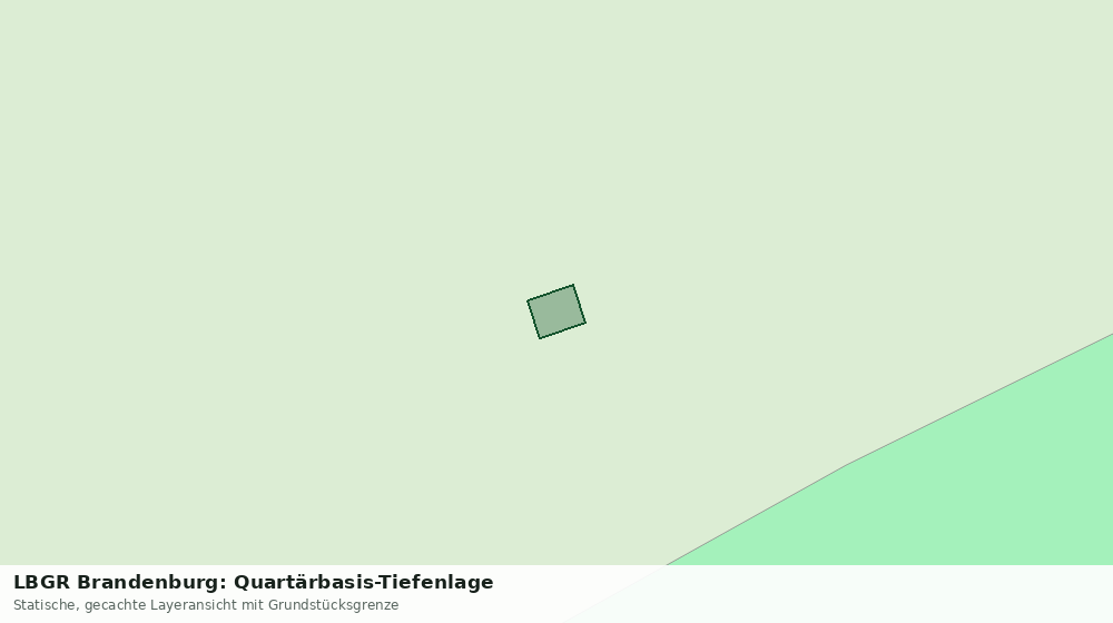 Statische Kartenansicht: LBGR Brandenburg: Quartärbasis-Tiefenlage