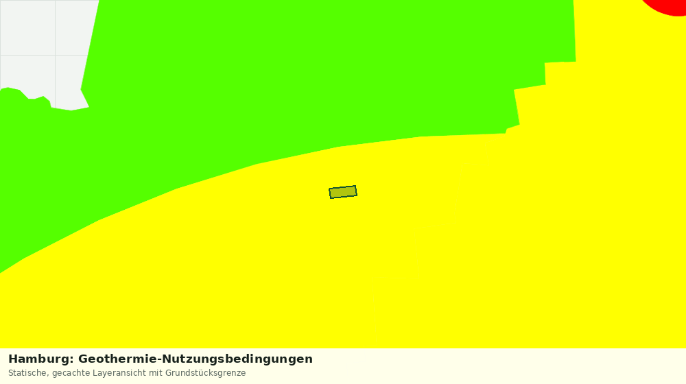 Statische Kartenansicht: Hamburg: Geothermie-Nutzungsbedingungen