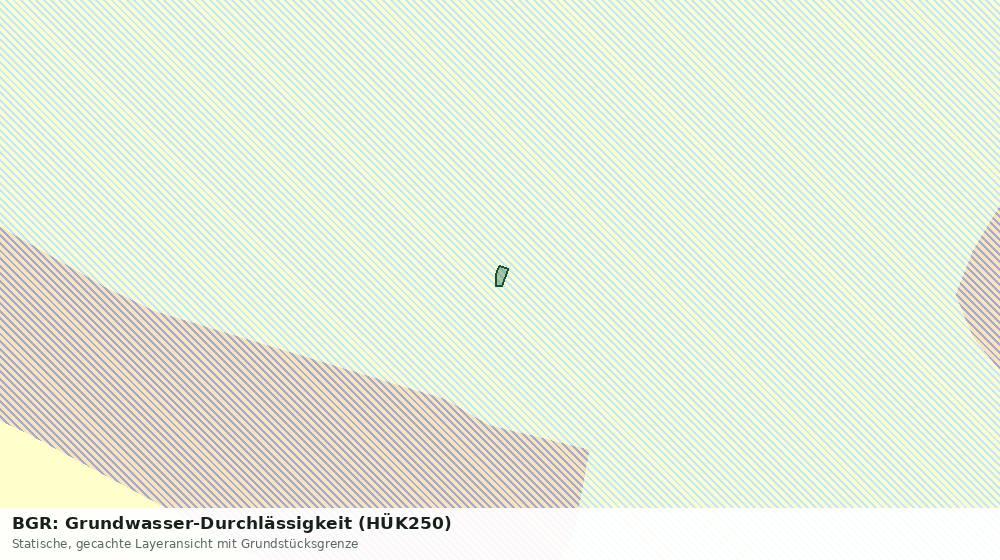 Statische Kartenansicht: BGR: Grundwasser-Durchlässigkeit (HÜK250)