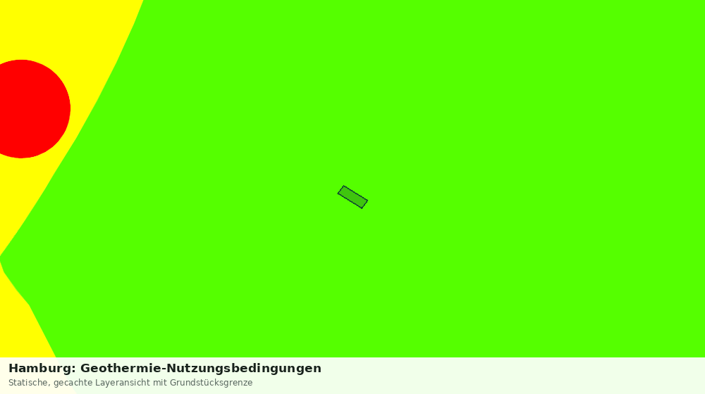 Statische Kartenansicht: Hamburg: Geothermie-Nutzungsbedingungen