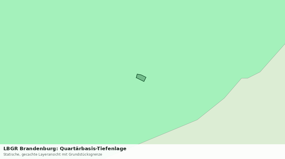 Statische Kartenansicht: LBGR Brandenburg: Quartärbasis-Tiefenlage