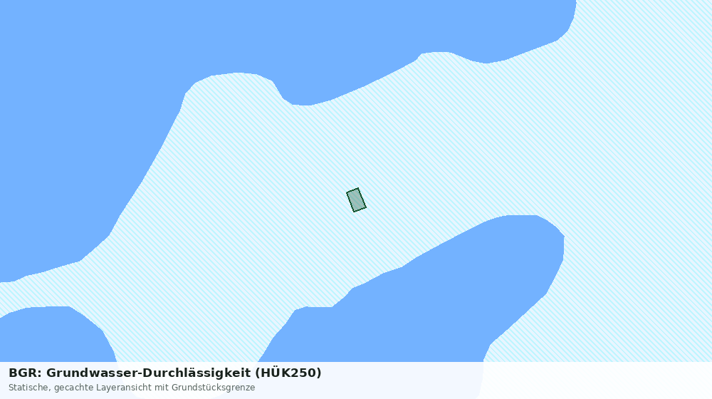 Statische Kartenansicht: BGR: Grundwasser-Durchlässigkeit (HÜK250)