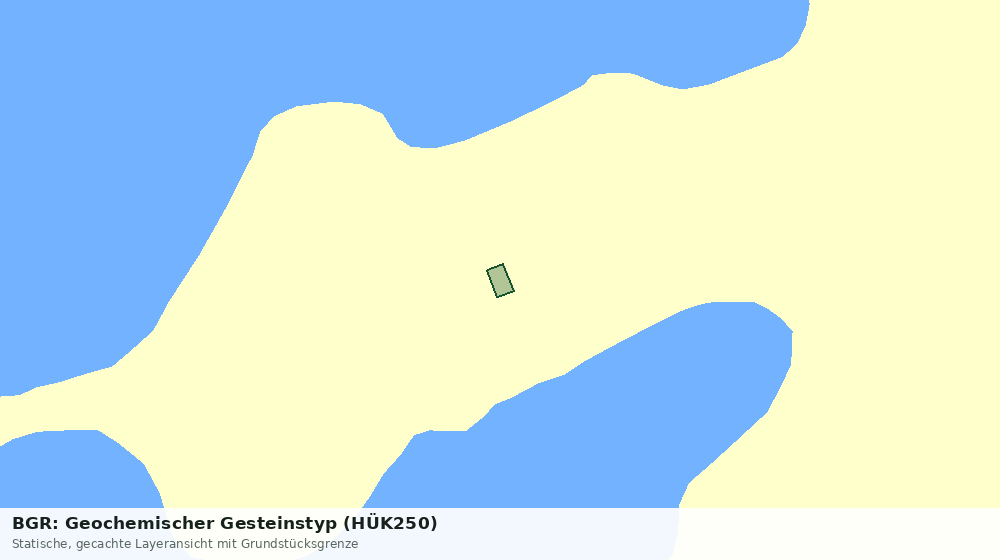 Statische Kartenansicht: BGR: Geochemischer Gesteinstyp (HÜK250)