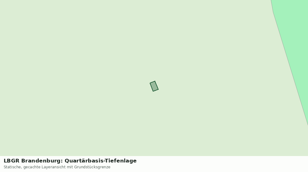 Statische Kartenansicht: LBGR Brandenburg: Quartärbasis-Tiefenlage