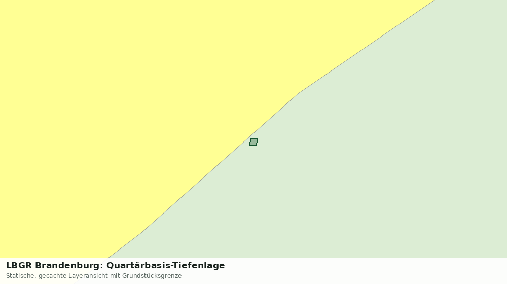 Statische Kartenansicht: LBGR Brandenburg: Quartärbasis-Tiefenlage