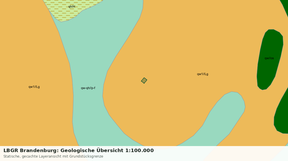 Statische Kartenansicht: LBGR Brandenburg: Geologische Übersicht 1:100.000