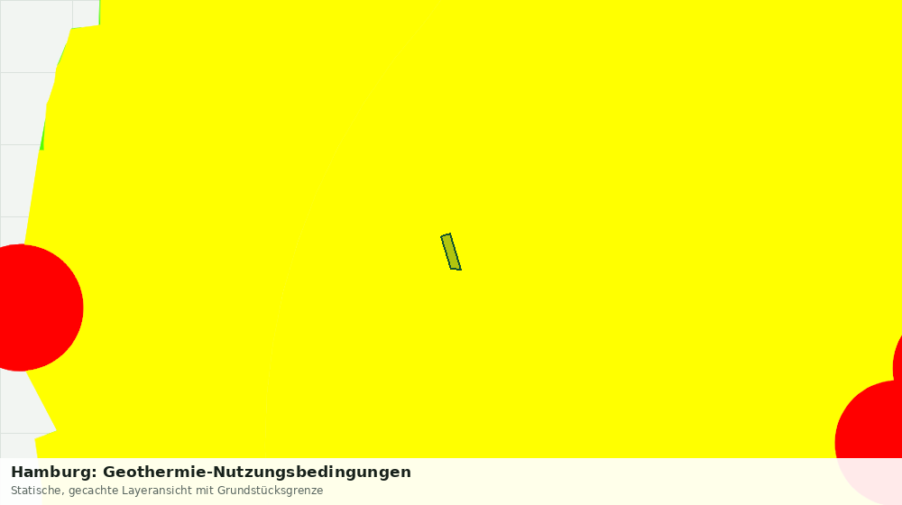 Statische Kartenansicht: Hamburg: Geothermie-Nutzungsbedingungen