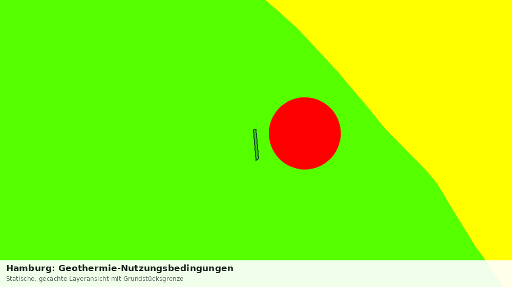Statische Kartenansicht: Hamburg: Geothermie-Nutzungsbedingungen