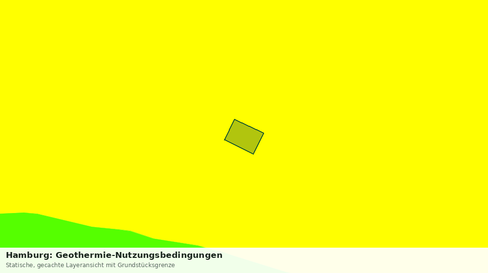 Statische Kartenansicht: Hamburg: Geothermie-Nutzungsbedingungen