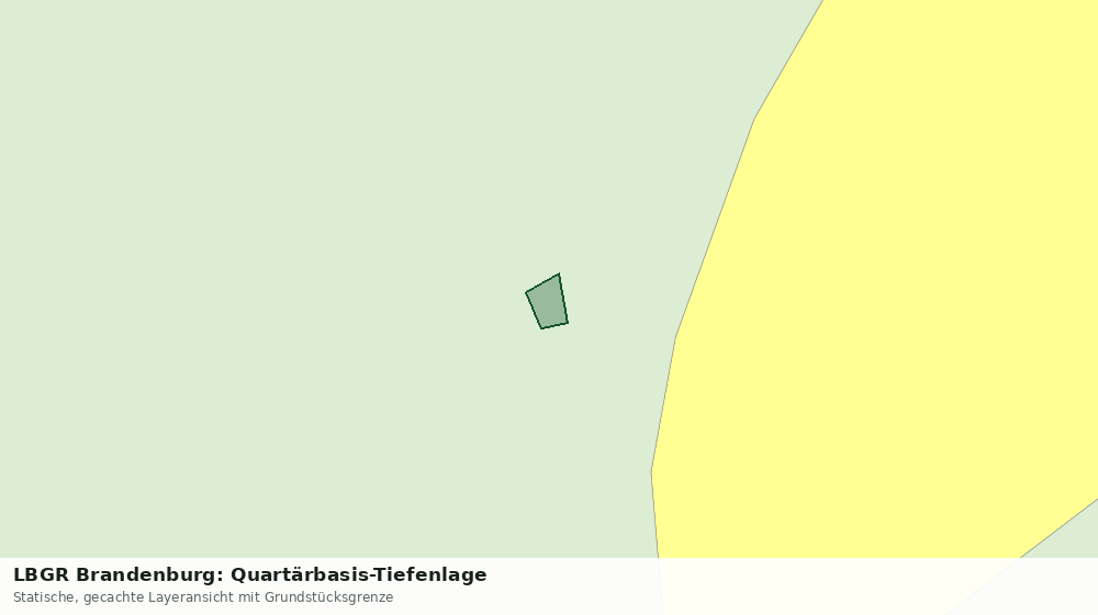 Statische Kartenansicht: LBGR Brandenburg: Quartärbasis-Tiefenlage
