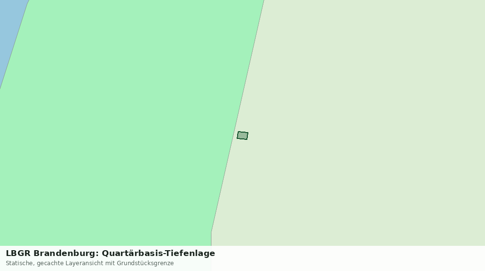 Statische Kartenansicht: LBGR Brandenburg: Quartärbasis-Tiefenlage