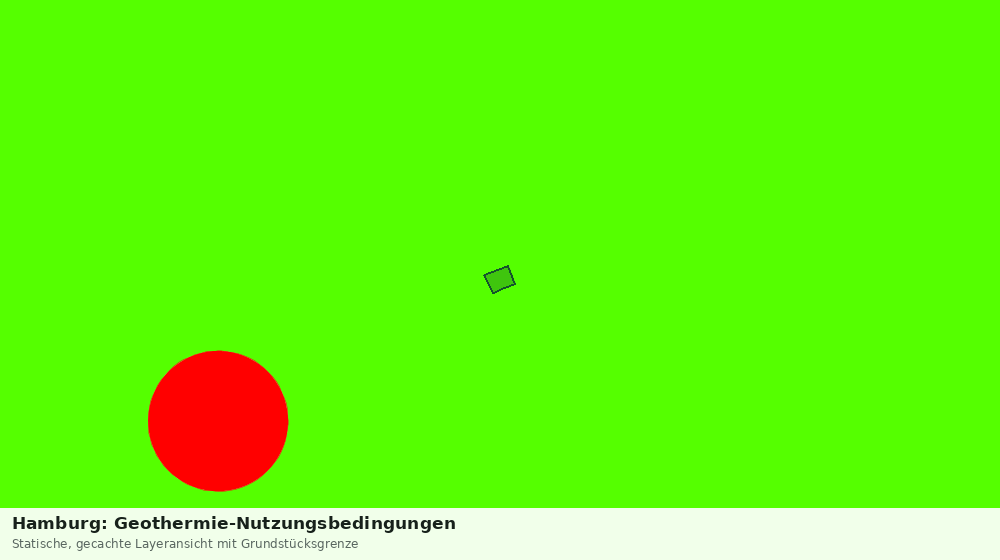 Statische Kartenansicht: Hamburg: Geothermie-Nutzungsbedingungen