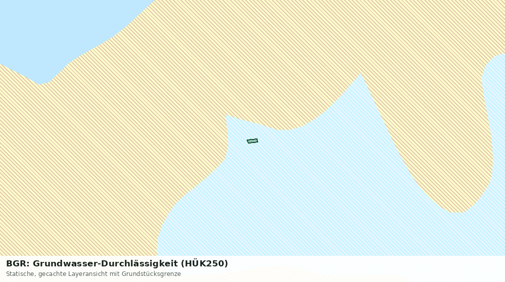 Statische Kartenansicht: BGR: Grundwasser-Durchlässigkeit (HÜK250)