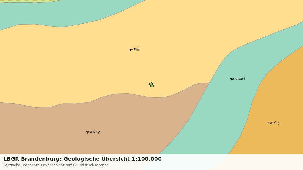Statische Kartenansicht: LBGR Brandenburg: Geologische Übersicht 1:100.000