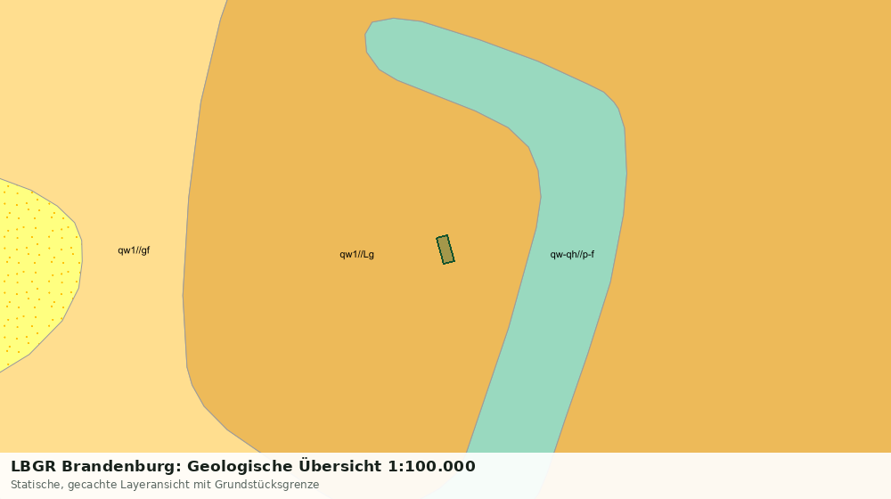 Statische Kartenansicht: LBGR Brandenburg: Geologische Übersicht 1:100.000