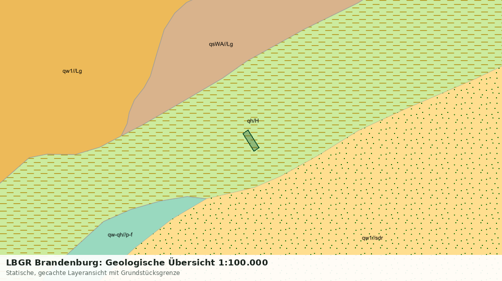 Statische Kartenansicht: LBGR Brandenburg: Geologische Übersicht 1:100.000
