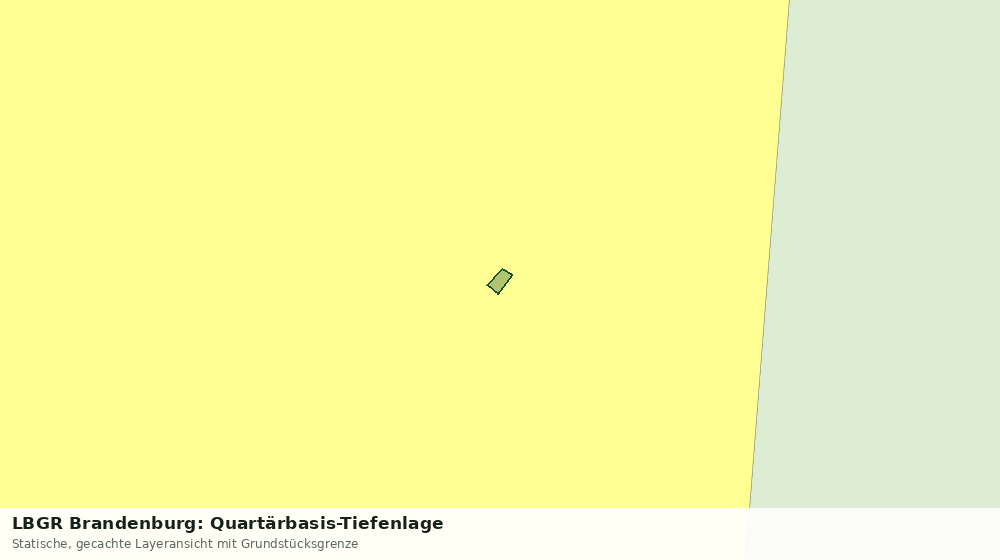 Statische Kartenansicht: LBGR Brandenburg: Quartärbasis-Tiefenlage