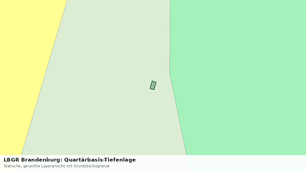 Statische Kartenansicht: LBGR Brandenburg: Quartärbasis-Tiefenlage