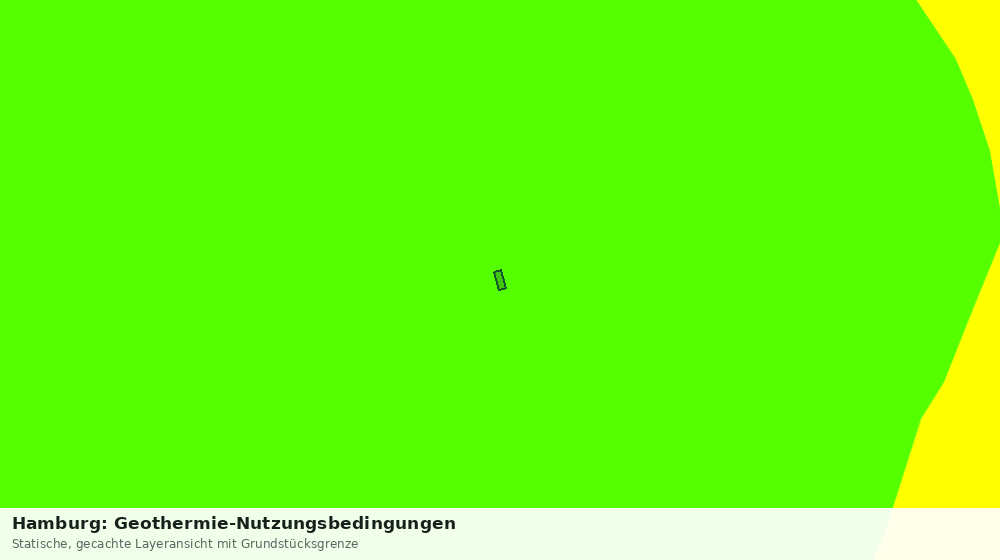 Statische Kartenansicht: Hamburg: Geothermie-Nutzungsbedingungen