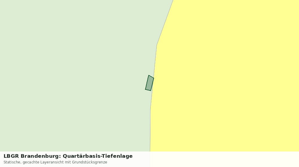 Statische Kartenansicht: LBGR Brandenburg: Quartärbasis-Tiefenlage