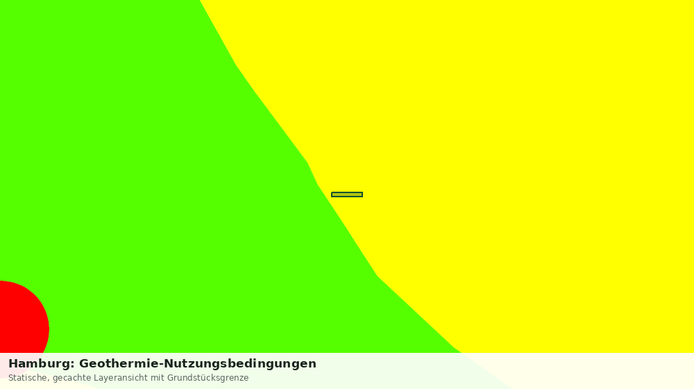 Statische Kartenansicht: Hamburg: Geothermie-Nutzungsbedingungen
