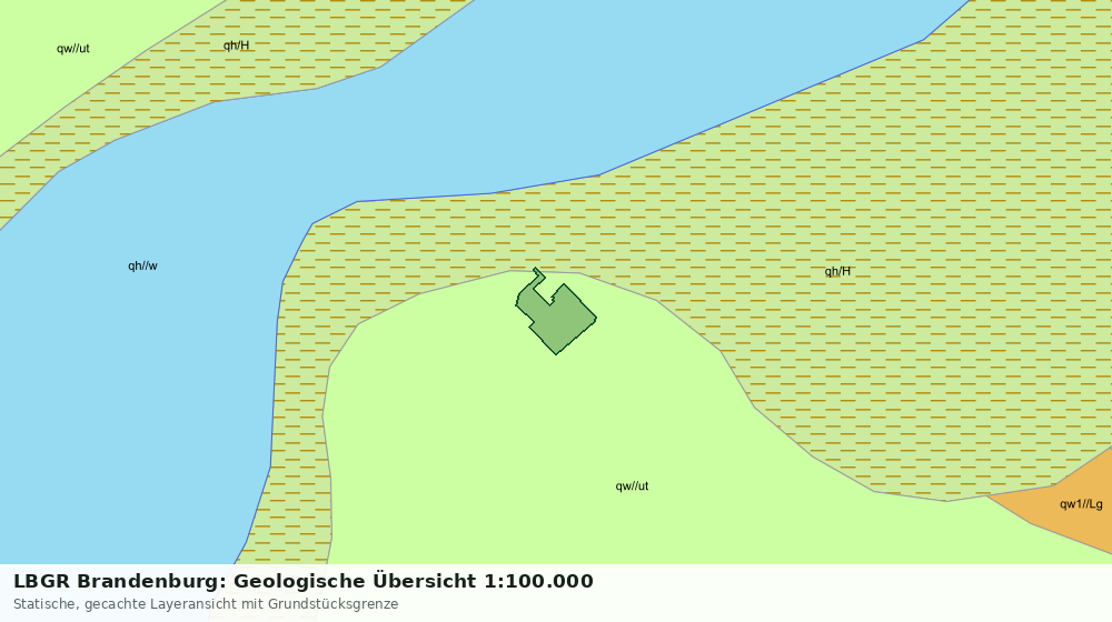 Statische Kartenansicht: LBGR Brandenburg: Geologische Übersicht 1:100.000
