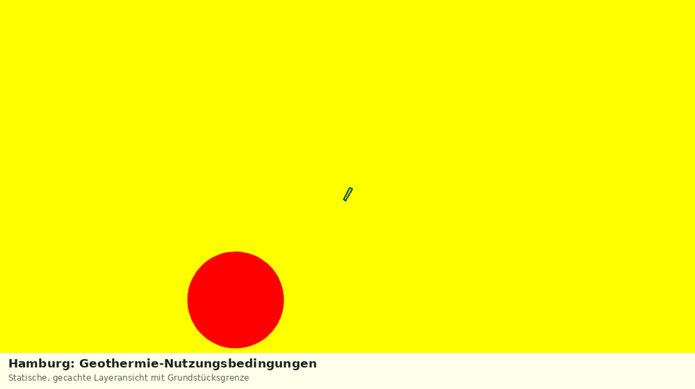 Statische Kartenansicht: Hamburg: Geothermie-Nutzungsbedingungen