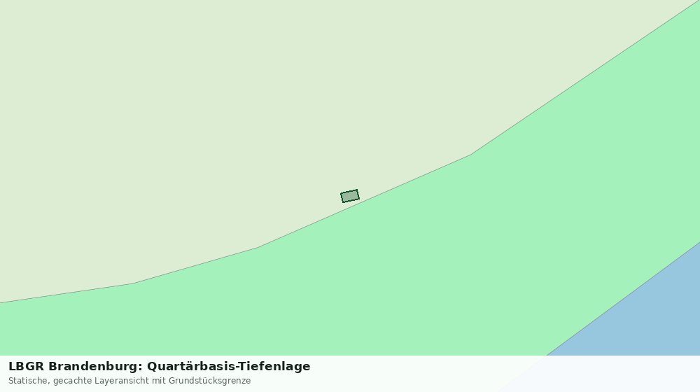 Statische Kartenansicht: LBGR Brandenburg: Quartärbasis-Tiefenlage