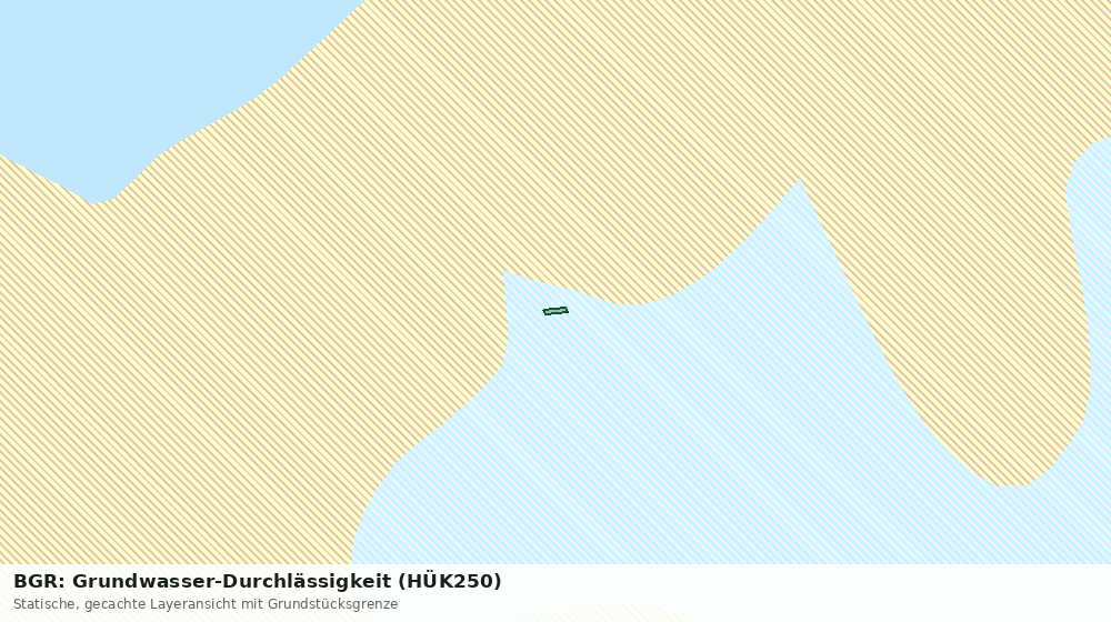 Statische Kartenansicht: BGR: Grundwasser-Durchlässigkeit (HÜK250)