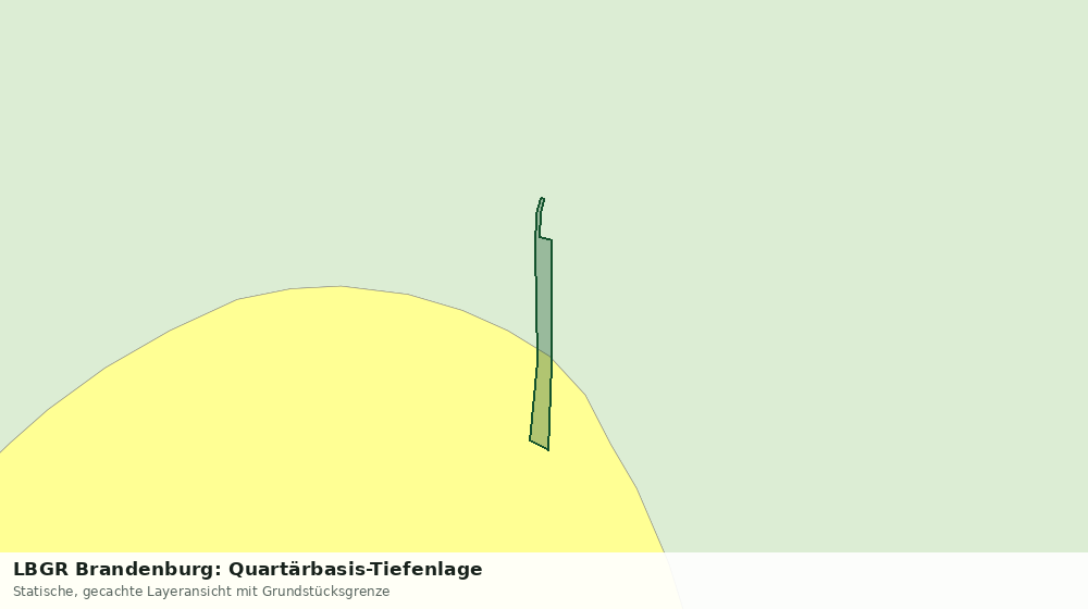 Statische Kartenansicht: LBGR Brandenburg: Quartärbasis-Tiefenlage