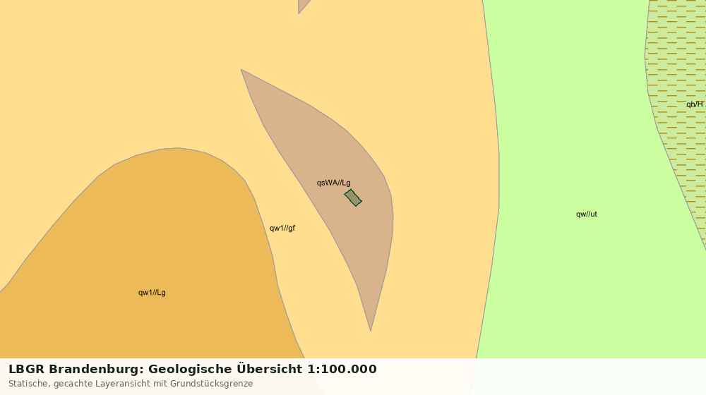 Statische Kartenansicht: LBGR Brandenburg: Geologische Übersicht 1:100.000