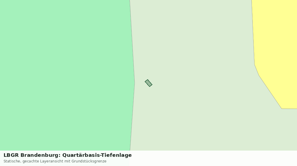 Statische Kartenansicht: LBGR Brandenburg: Quartärbasis-Tiefenlage
