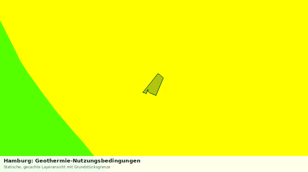 Statische Kartenansicht: Hamburg: Geothermie-Nutzungsbedingungen