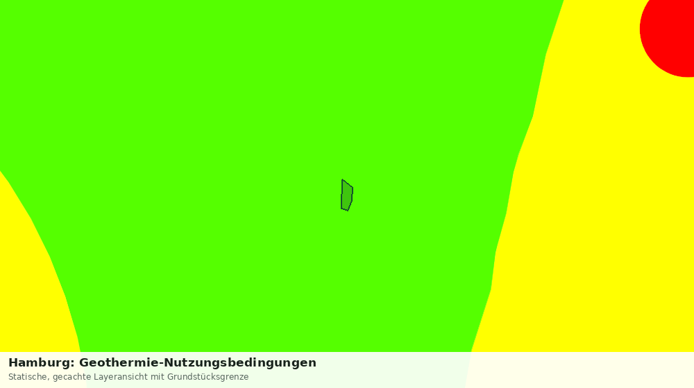 Statische Kartenansicht: Hamburg: Geothermie-Nutzungsbedingungen