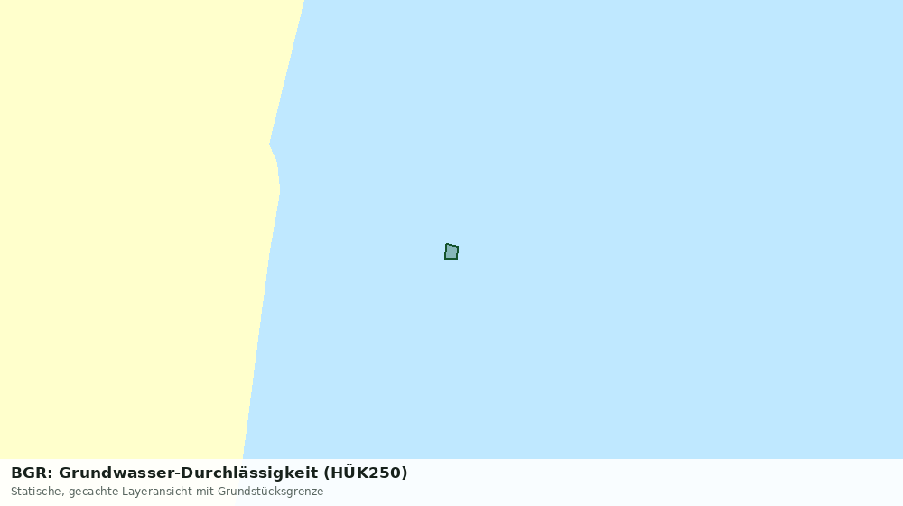 Statische Kartenansicht: BGR: Grundwasser-Durchlässigkeit (HÜK250)