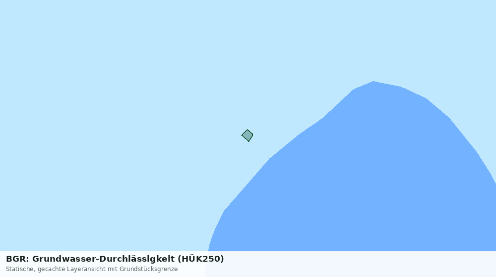 Statische Kartenansicht: BGR: Grundwasser-Durchlässigkeit (HÜK250)