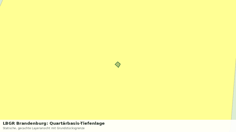 Statische Kartenansicht: LBGR Brandenburg: Quartärbasis-Tiefenlage