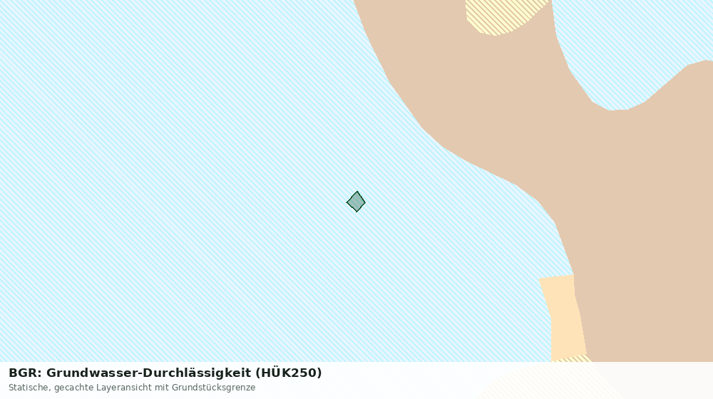 Statische Kartenansicht: BGR: Grundwasser-Durchlässigkeit (HÜK250)