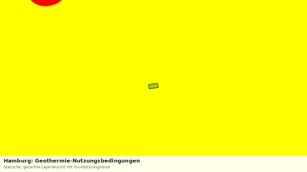 Statische Kartenansicht: Hamburg: Geothermie-Nutzungsbedingungen