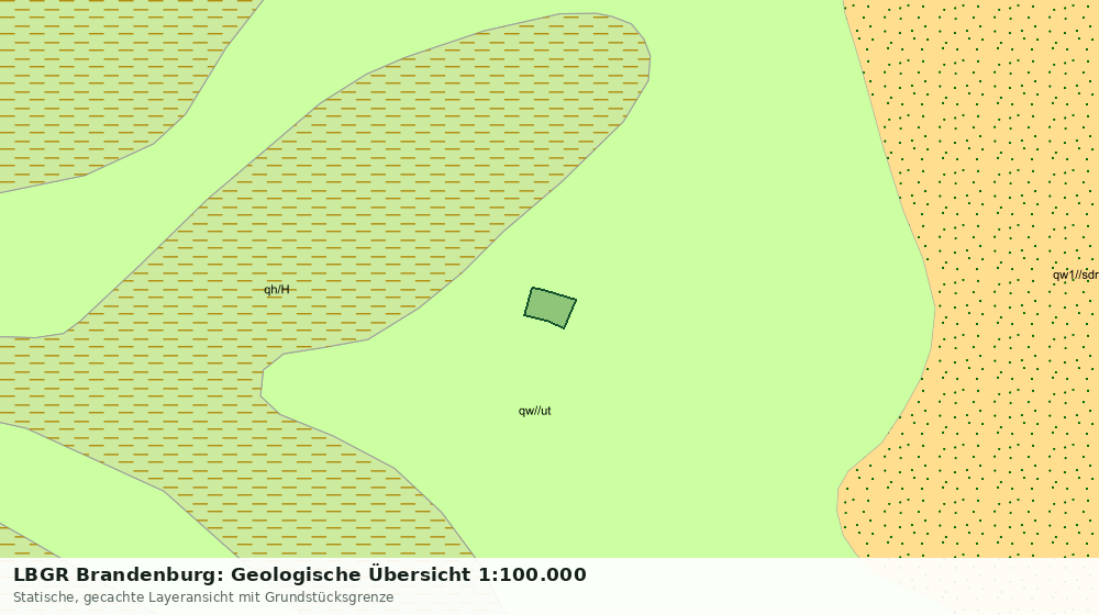 Statische Kartenansicht: LBGR Brandenburg: Geologische Übersicht 1:100.000