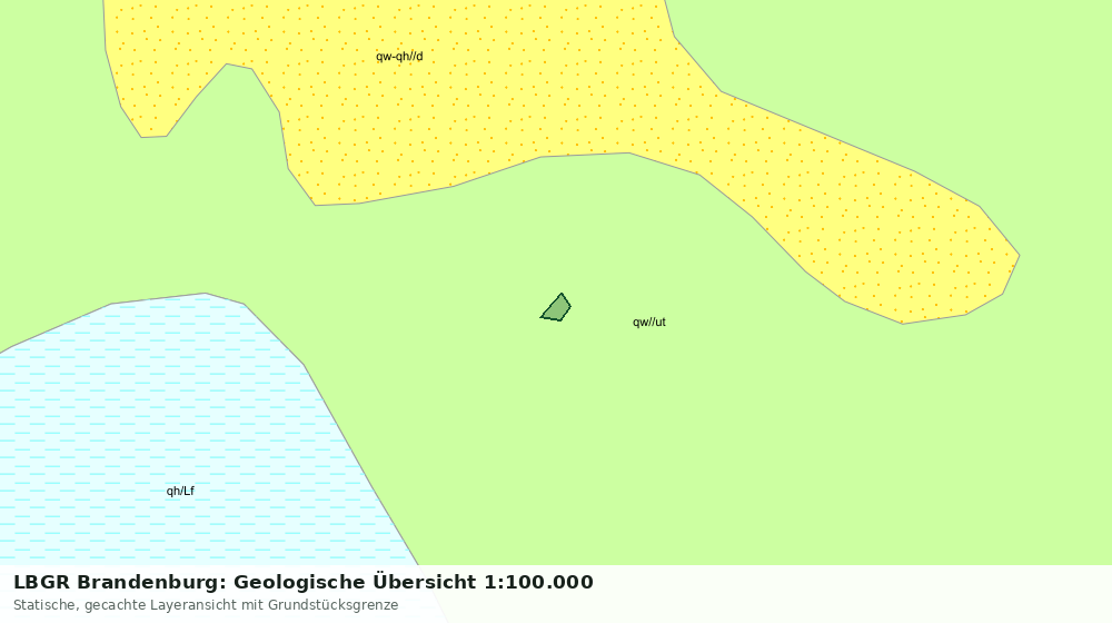 Statische Kartenansicht: LBGR Brandenburg: Geologische Übersicht 1:100.000