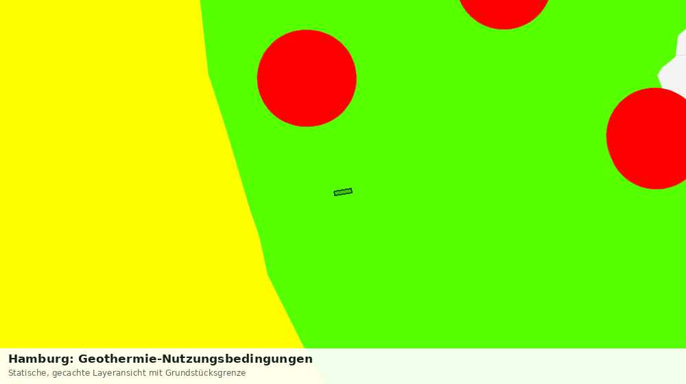 Statische Kartenansicht: Hamburg: Geothermie-Nutzungsbedingungen