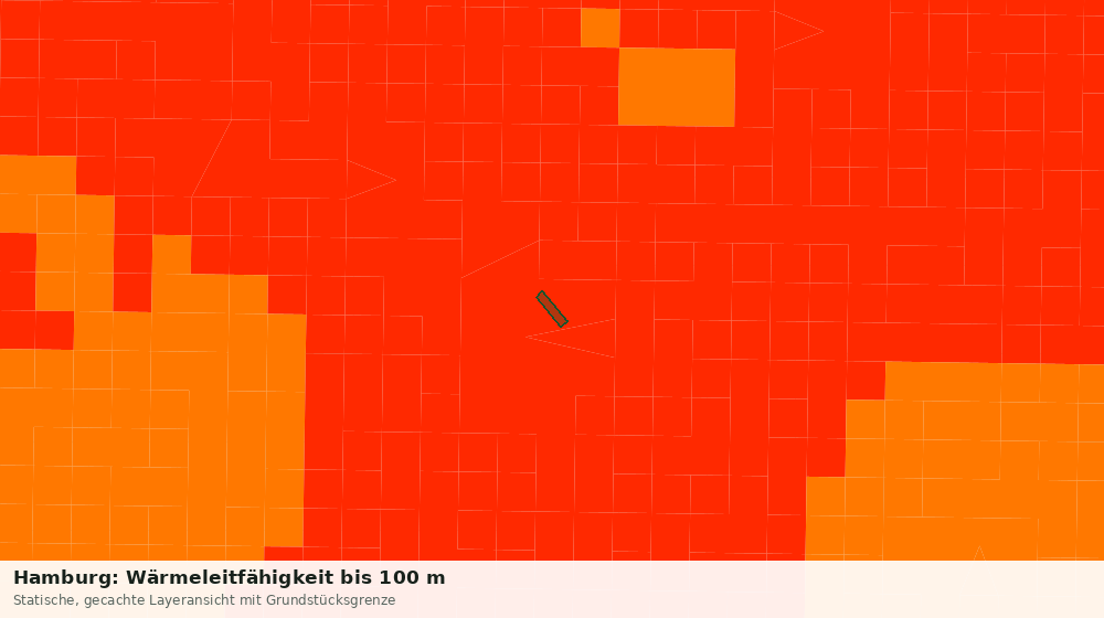 Statische Kartenansicht: Hamburg: Wärmeleitfähigkeit bis 100 m