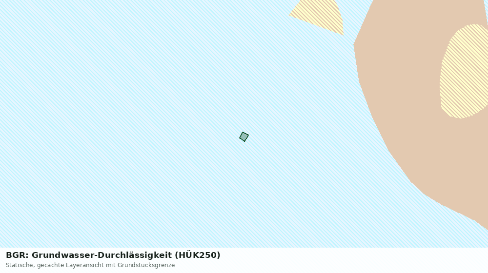 Statische Kartenansicht: BGR: Grundwasser-Durchlässigkeit (HÜK250)