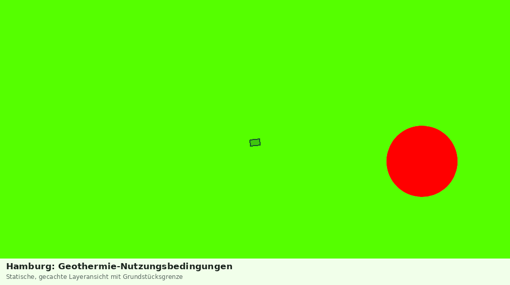 Statische Kartenansicht: Hamburg: Geothermie-Nutzungsbedingungen