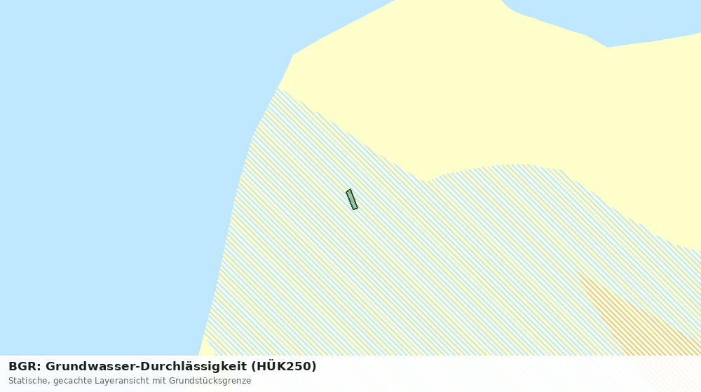 Statische Kartenansicht: BGR: Grundwasser-Durchlässigkeit (HÜK250)